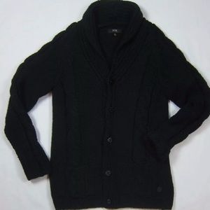 Neuw Black cable knit sweater XS